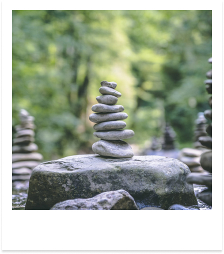Natural setting — stones by water, Latvia