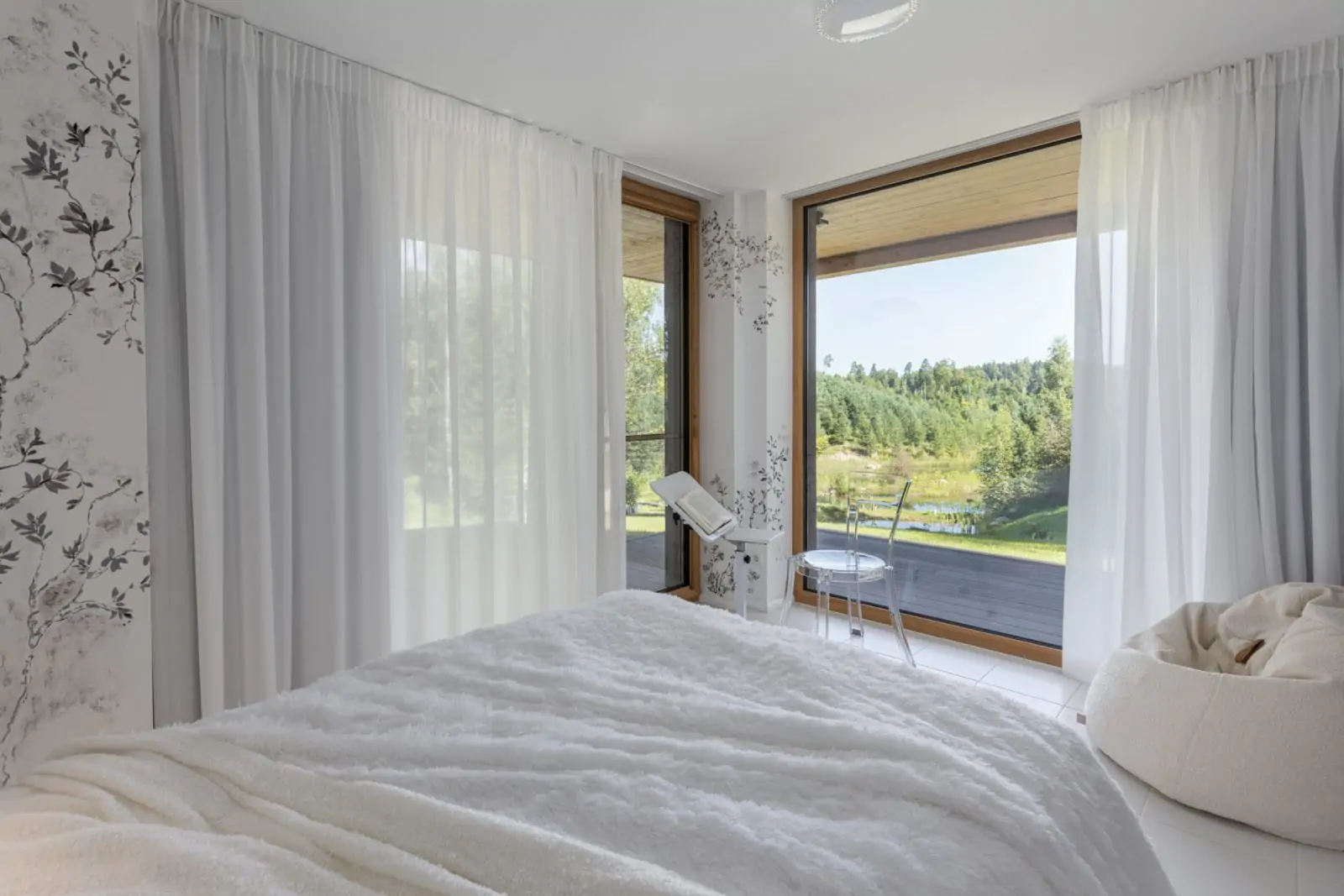 Narbuli Retreat House forest setting in Latvia