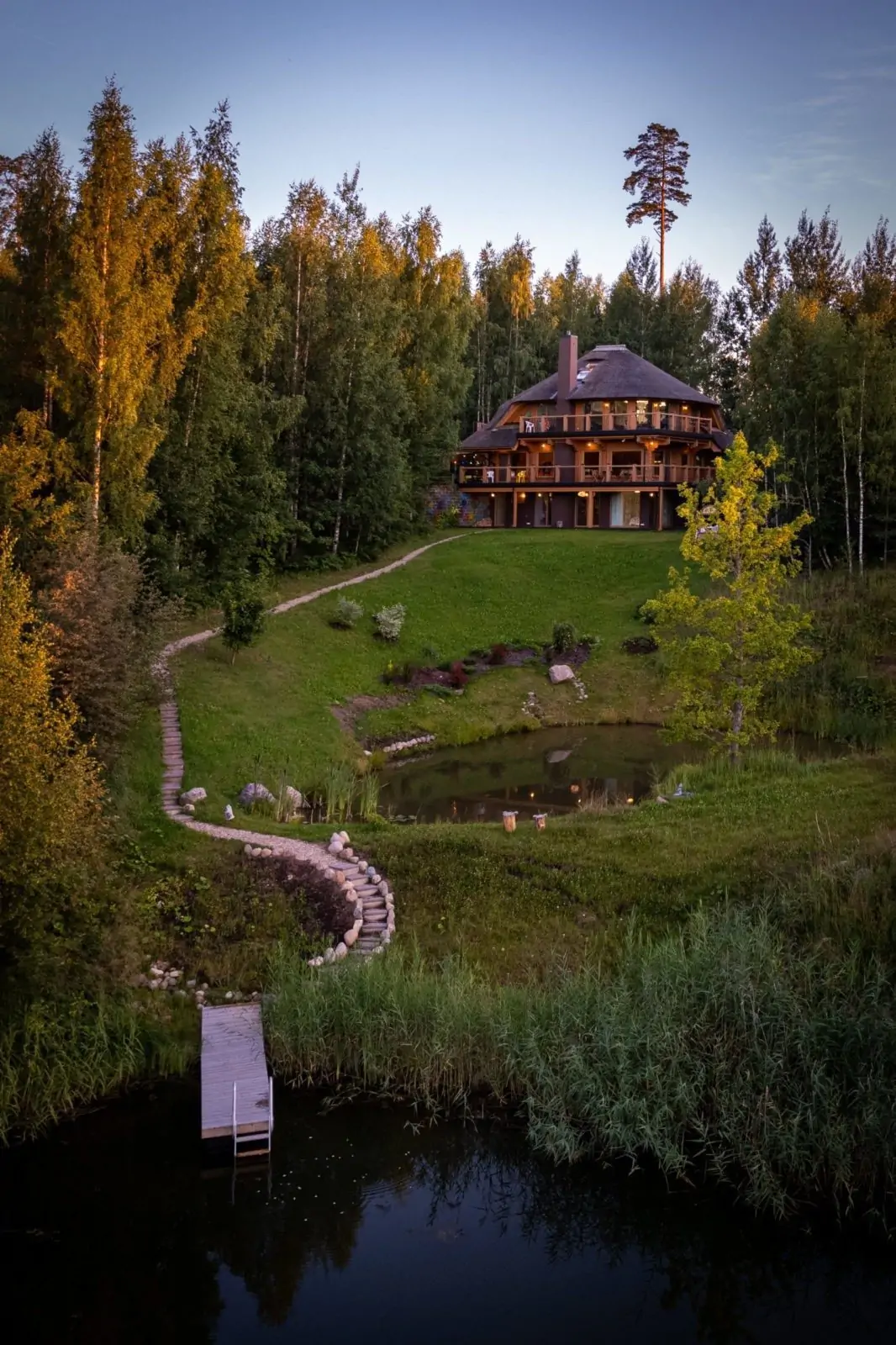 Forest setting for corporate retreat